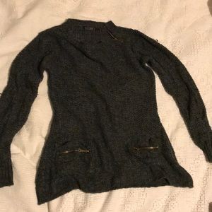 Open knit sweater